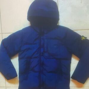 Kids Blue Hooded Jacket